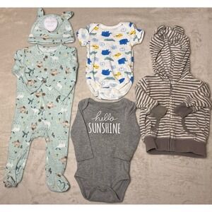Adorable‎ Baby Boy EUC Lot of 6 Pieces – Size 0-3 Months Spring/Summer